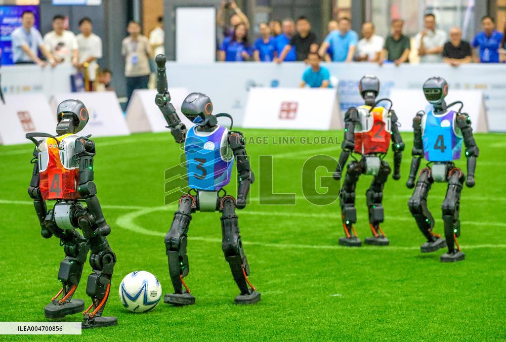 2025 Asia-Pacific Robot World Cup Qingdao International Invitational Football Tournament in Qingdao