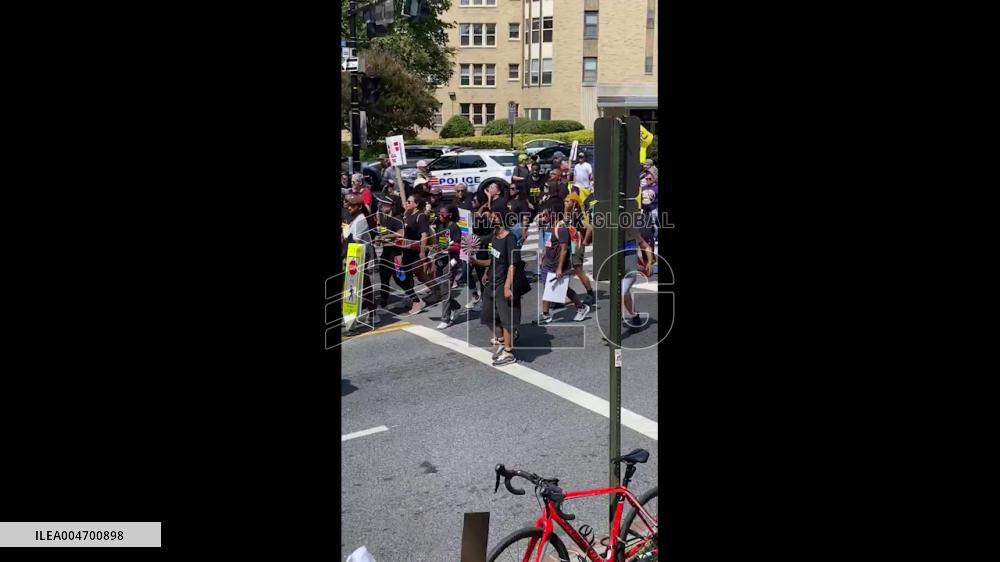 US: Protesters March Against Federal Troop Deployment in Washington, D.C.