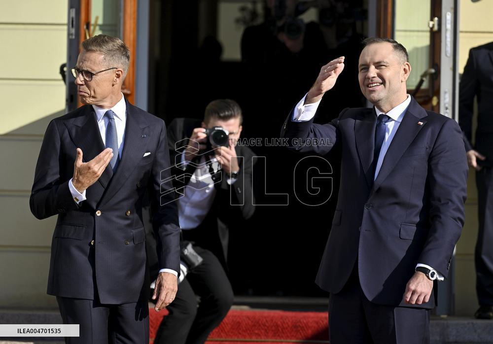 President of Poland Karol Nawrocki in Finland