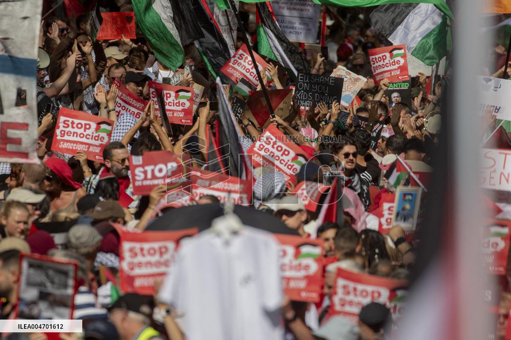 Pro Palestinian Protest - Brussels
