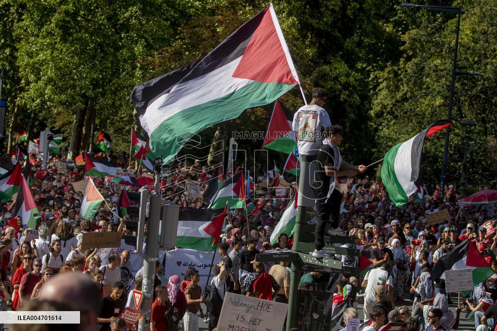 Pro Palestinian Protest - Brussels