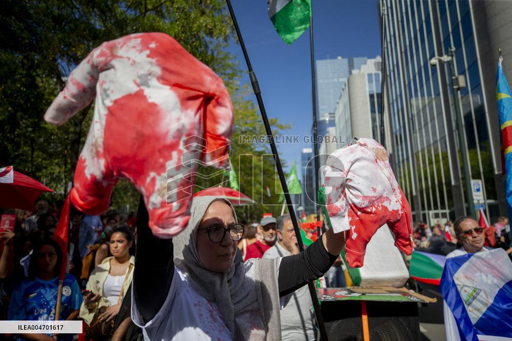 Pro Palestinian Protest - Brussels