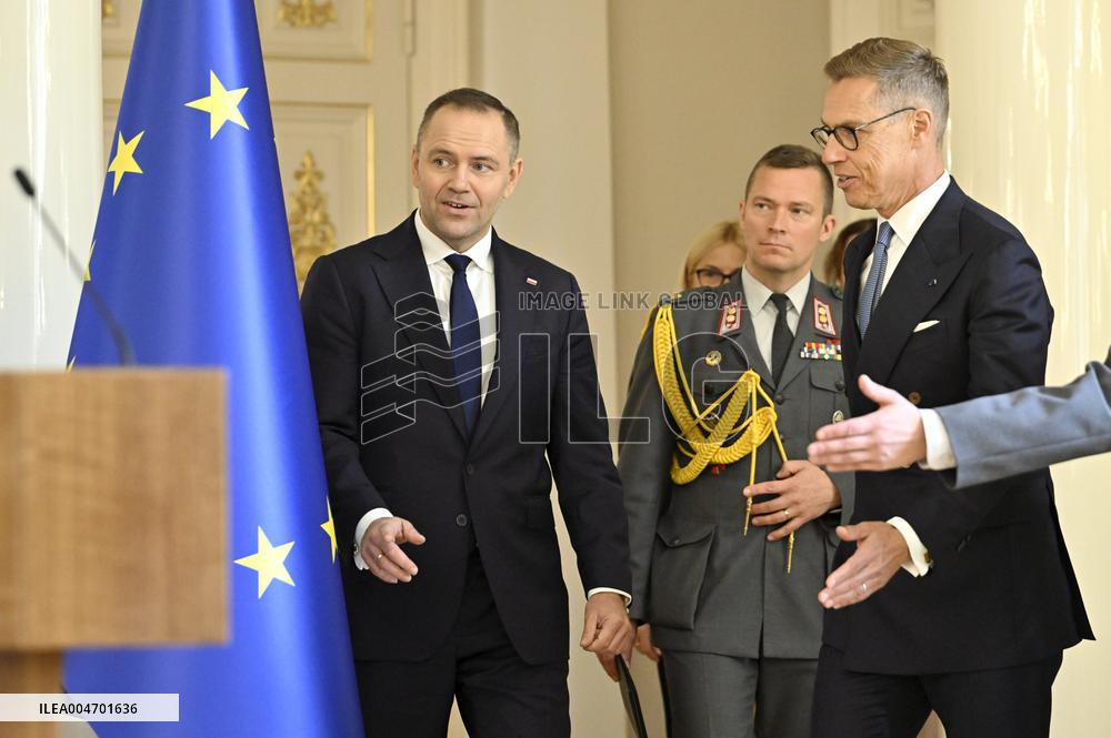 President of Poland Karol Nawrocki in Finland