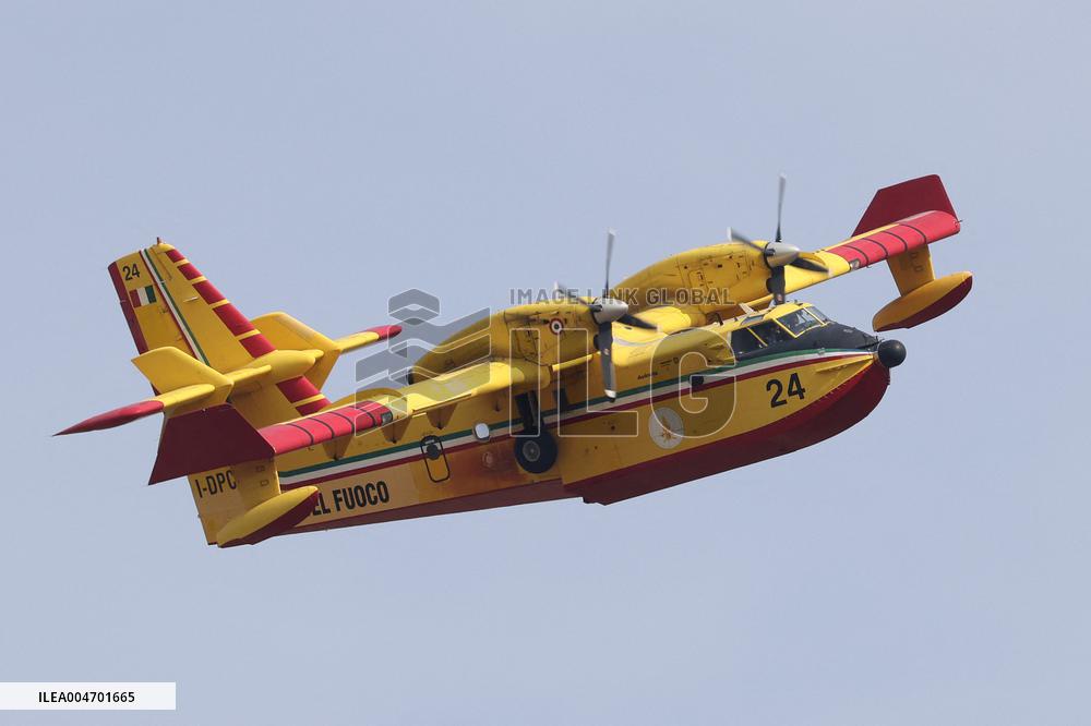 Fire in Partanna Forest - Italy