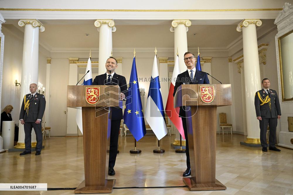 President of Poland Karol Nawrocki in Finland