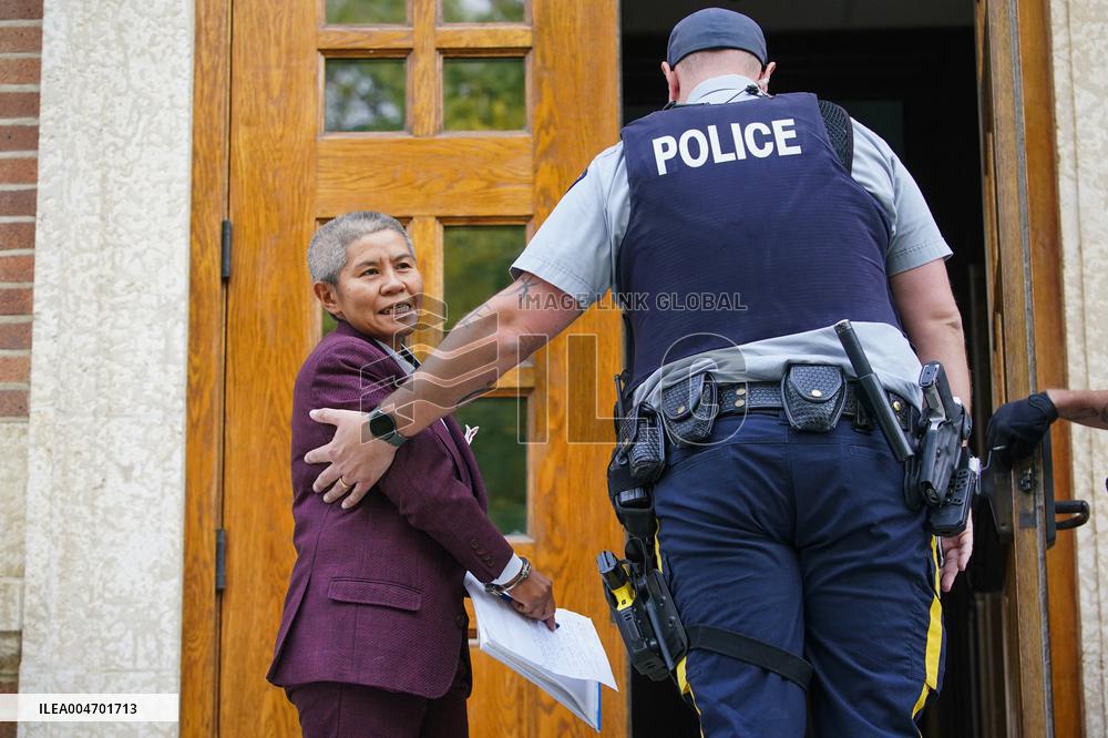 The so-called Queen of Canada Romana Didulo In Court In Swift Current - Canada