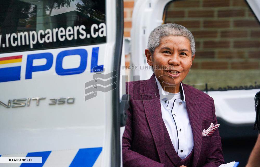 The so-called Queen of Canada Romana Didulo In Court In Swift Current - Canada