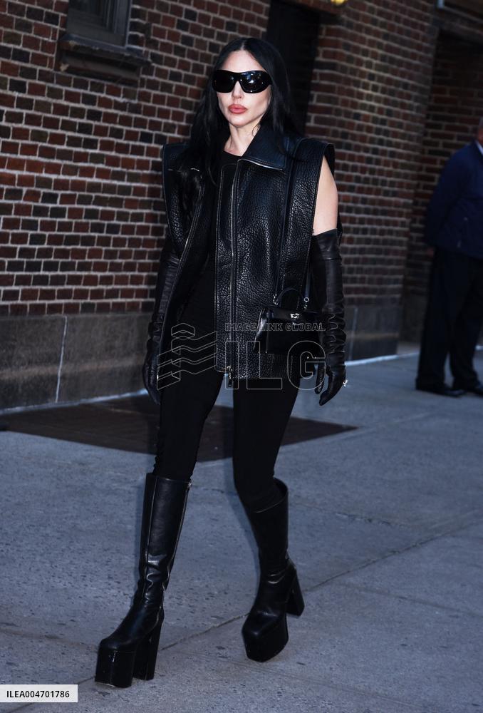 Lady Gaga Arrives At The Late Show - NYC