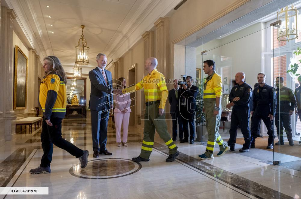 King Felipe VI At Royal Audience - Madrid