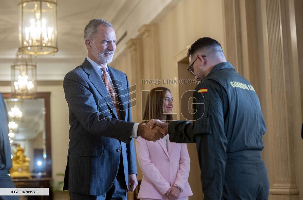 King Felipe VI At Royal Audience - Madrid