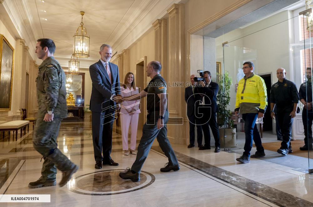 King Felipe VI At Royal Audience - Madrid