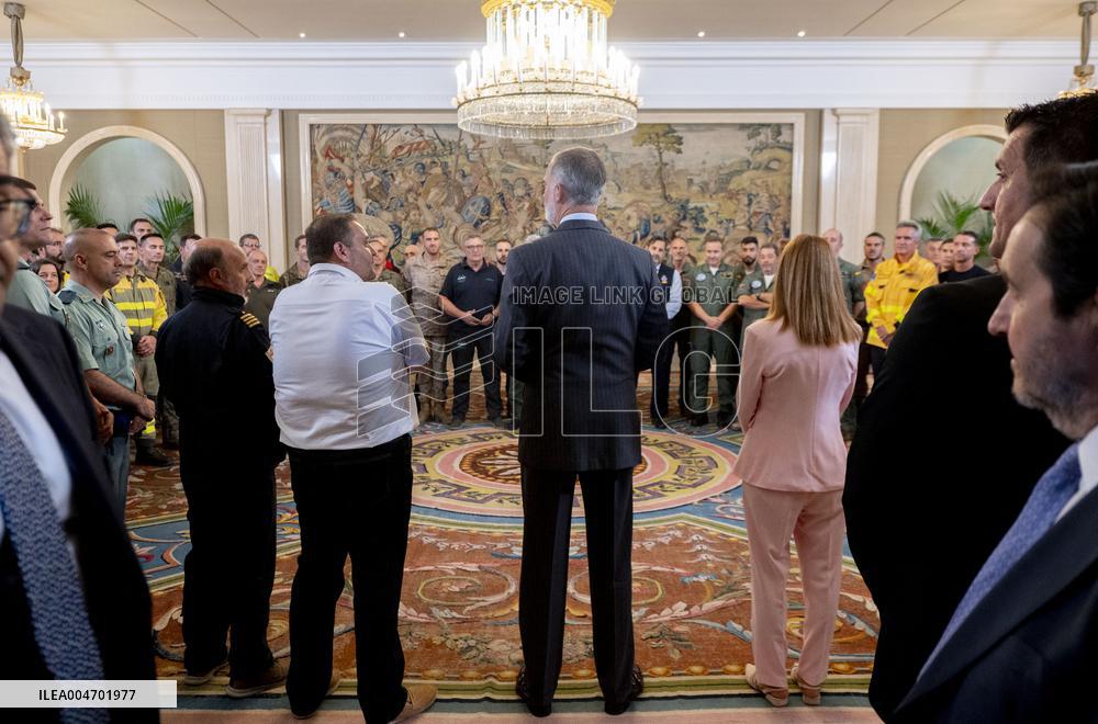 King Felipe VI At Royal Audience - Madrid