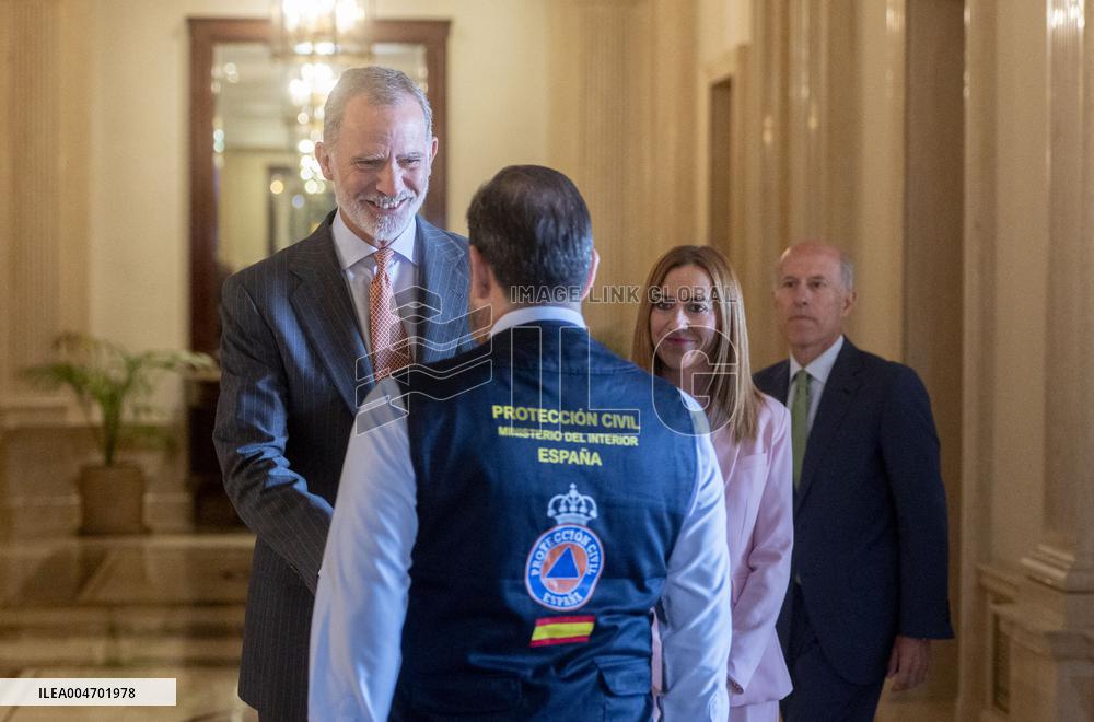 King Felipe VI At Royal Audience - Madrid
