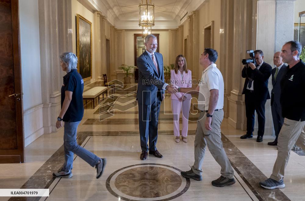 King Felipe VI At Royal Audience - Madrid