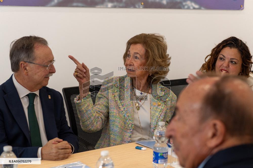 Queen Sofia Visits the Food Bank Association of Ceuta - Spain