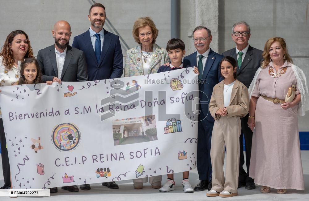 Queen Sofia Visits the Food Bank Association of Ceuta - Spain