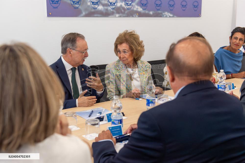 Queen Sofia Visits the Food Bank Association of Ceuta - Spain