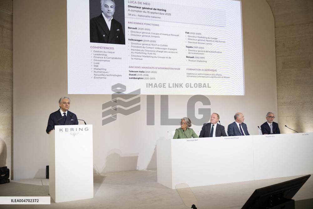 Kering Shareholders’ Meeting - Paris
