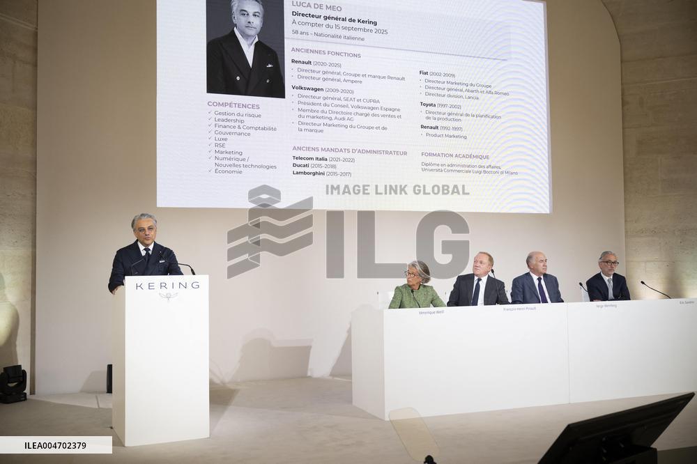 Kering Shareholders’ Meeting - Paris