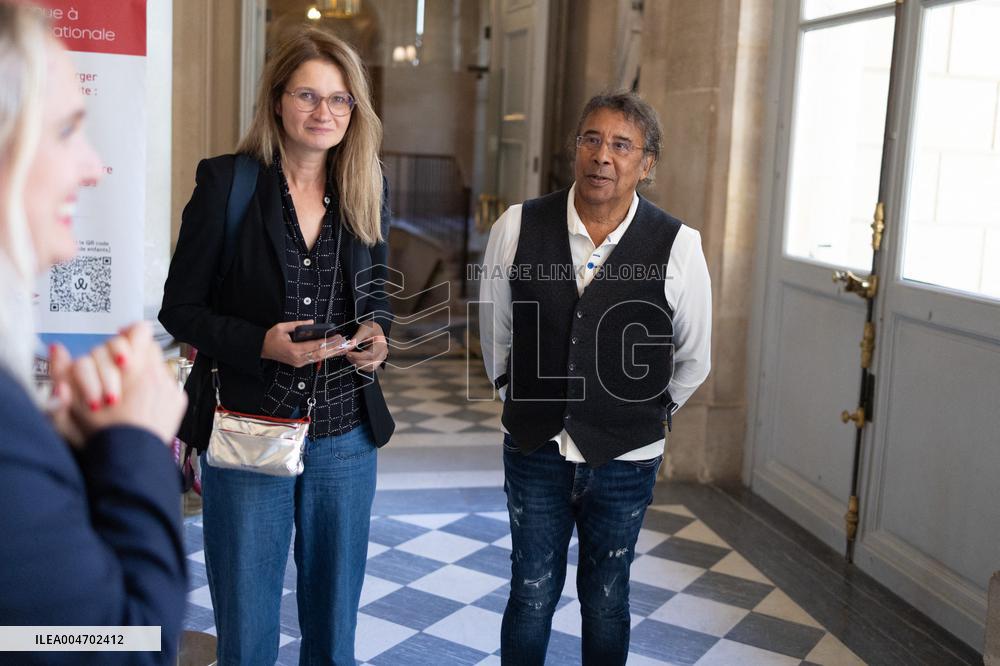 Laurent Voulzy visits the National Assembly - Paris