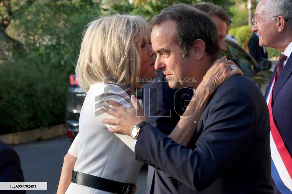 Emmanuel Macron at 81st Liberation Anniversary in Bormes-les-Mimosas