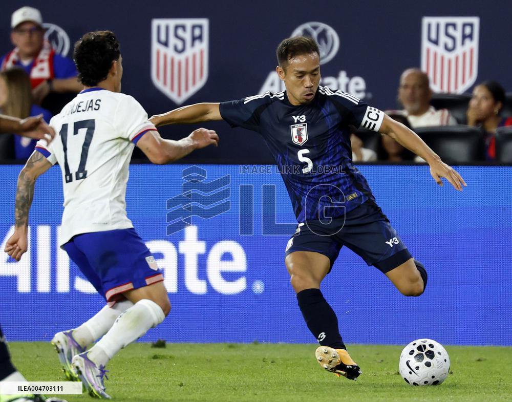 Football: Friendly between Japan and U.S.