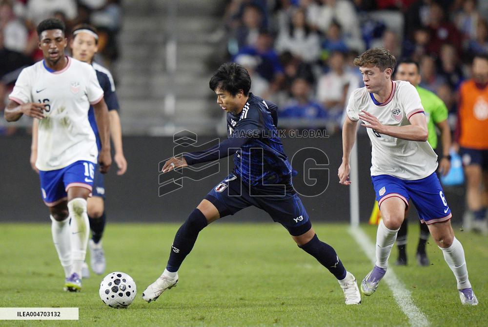 Football: Friendly between Japan and U.S.