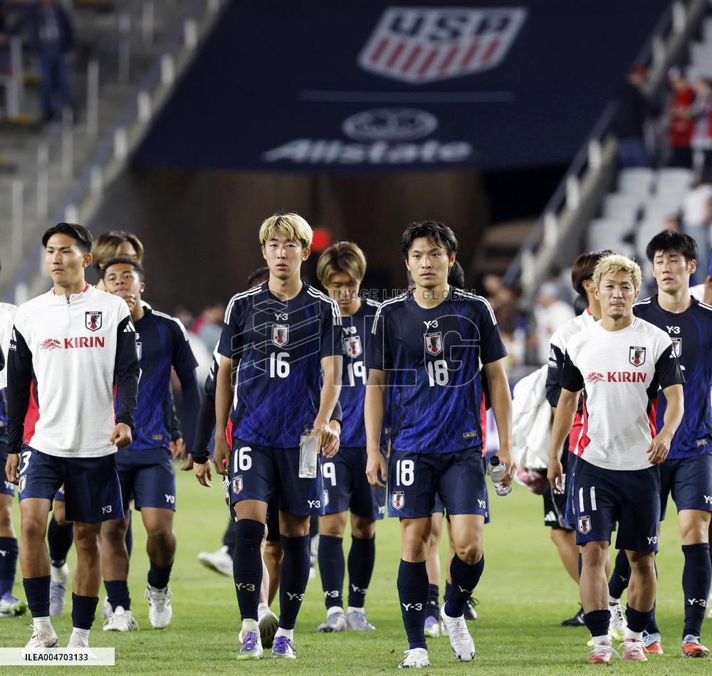 Football: Friendly between Japan and U.S.