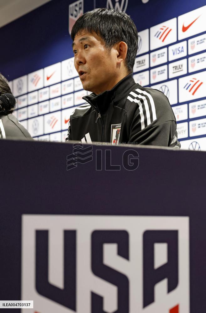 Football: Friendly between Japan and U.S.