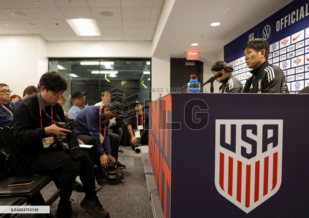 Football: Friendly between Japan and U.S.
