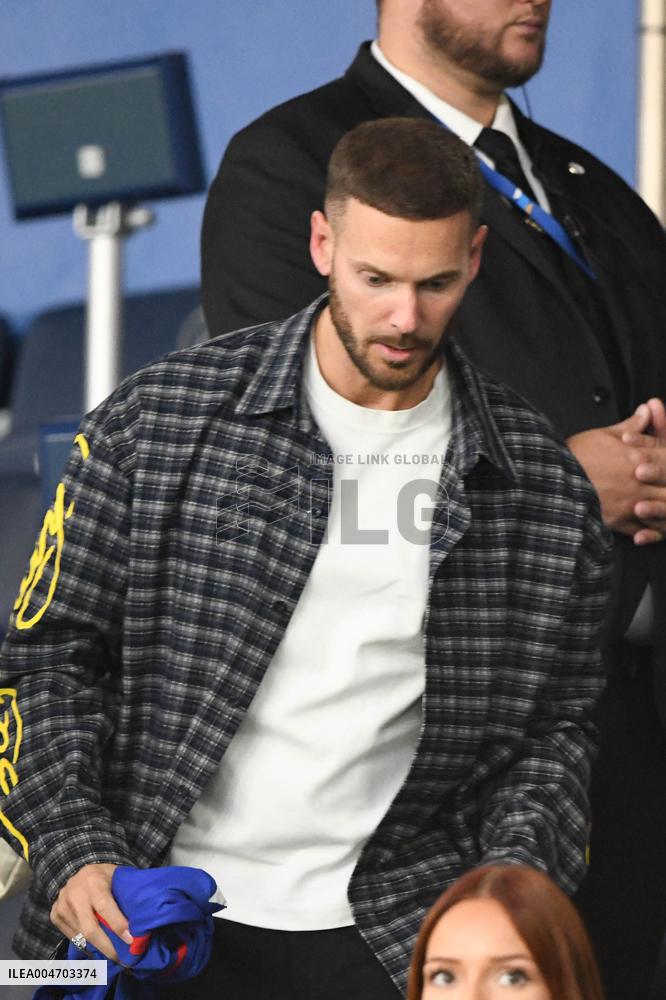 M Pokora And Christina Milian At France and Iceland - Paris