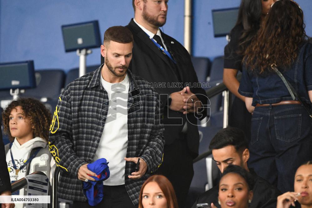 M Pokora And Christina Milian At France and Iceland - Paris