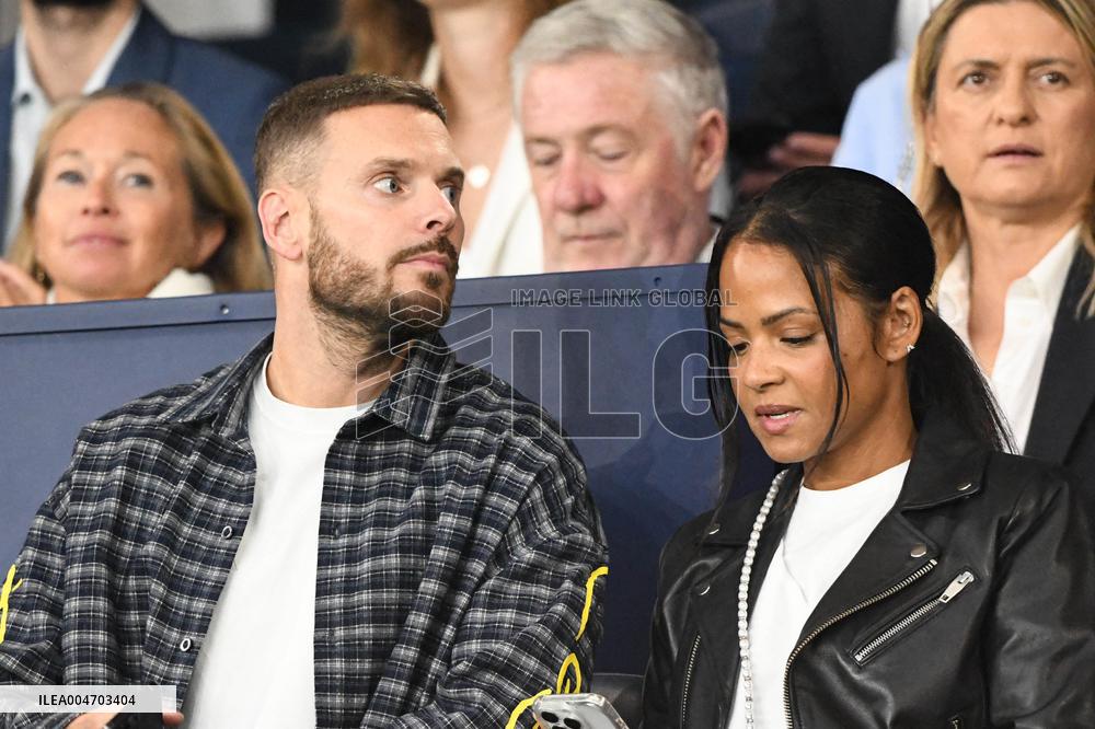 M Pokora And Christina Milian At France and Iceland - Paris