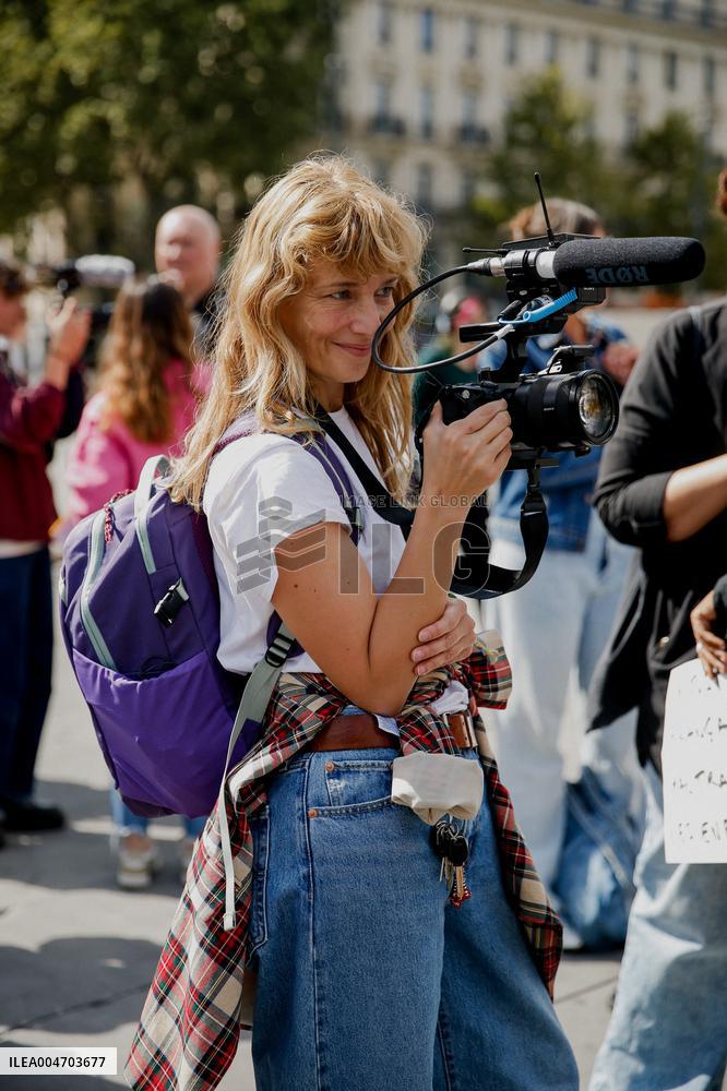 Demonstration by the Mothers in Revolt Movement - Paris