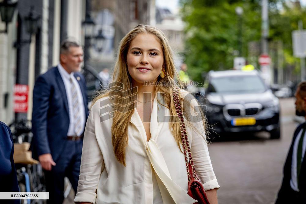 Princess Amalia Visits Amsterdam City Council - Netherlands