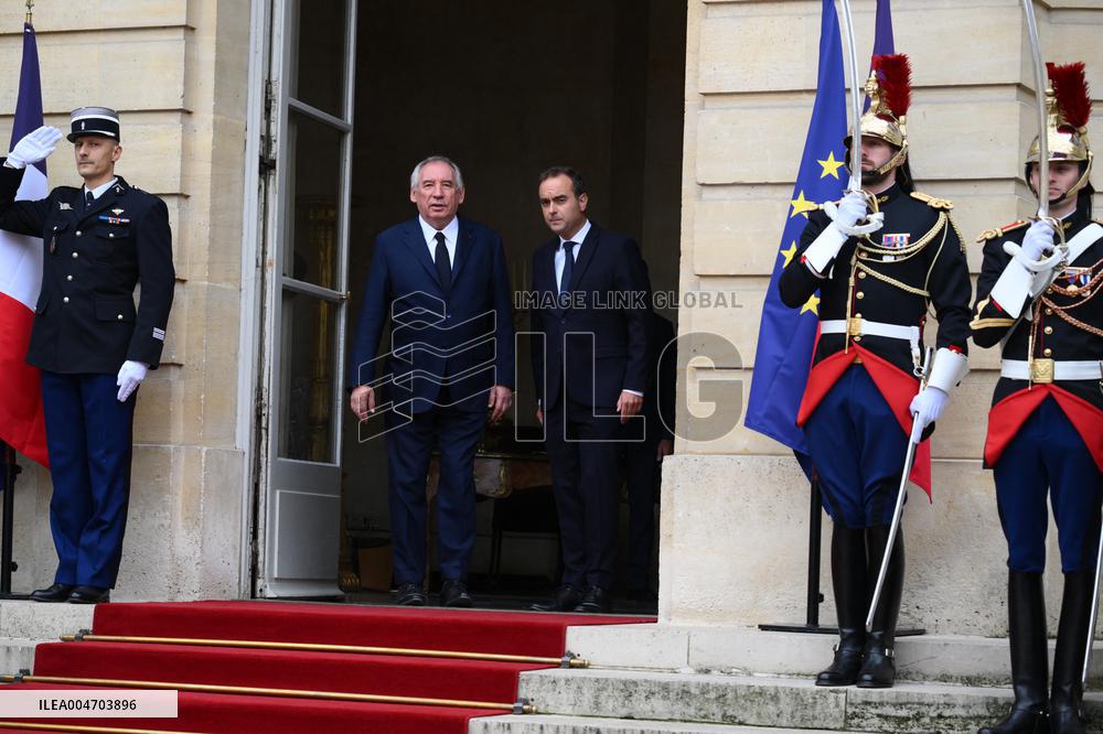 Handover Ceremony At Hotel de Matignon - Paris