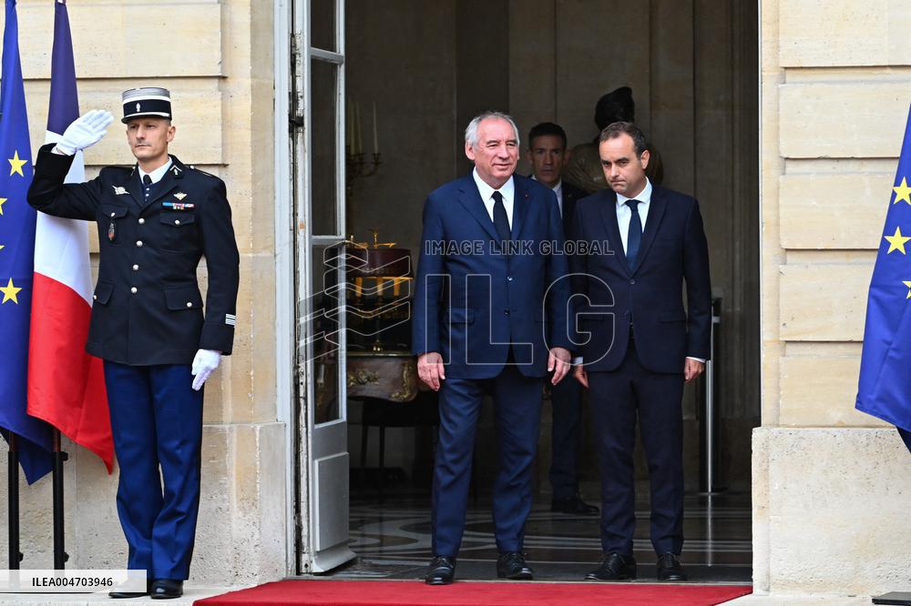 Handover Ceremony At Hotel de Matignon in Paris FA