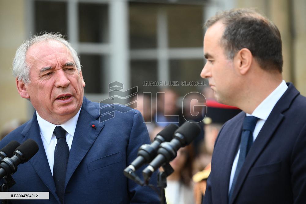 Handover Ceremony At Hotel de Matignon - Paris