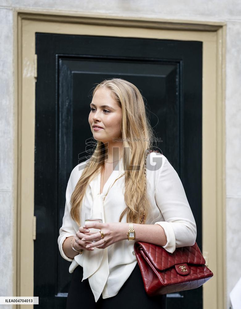 Princess Amalia Visits Amsterdam City Council - Netherlands