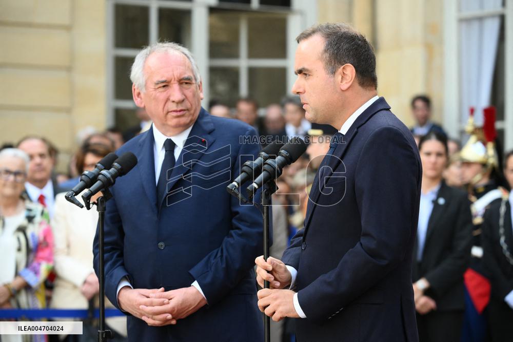 Handover Ceremony At Hotel de Matignon - Paris