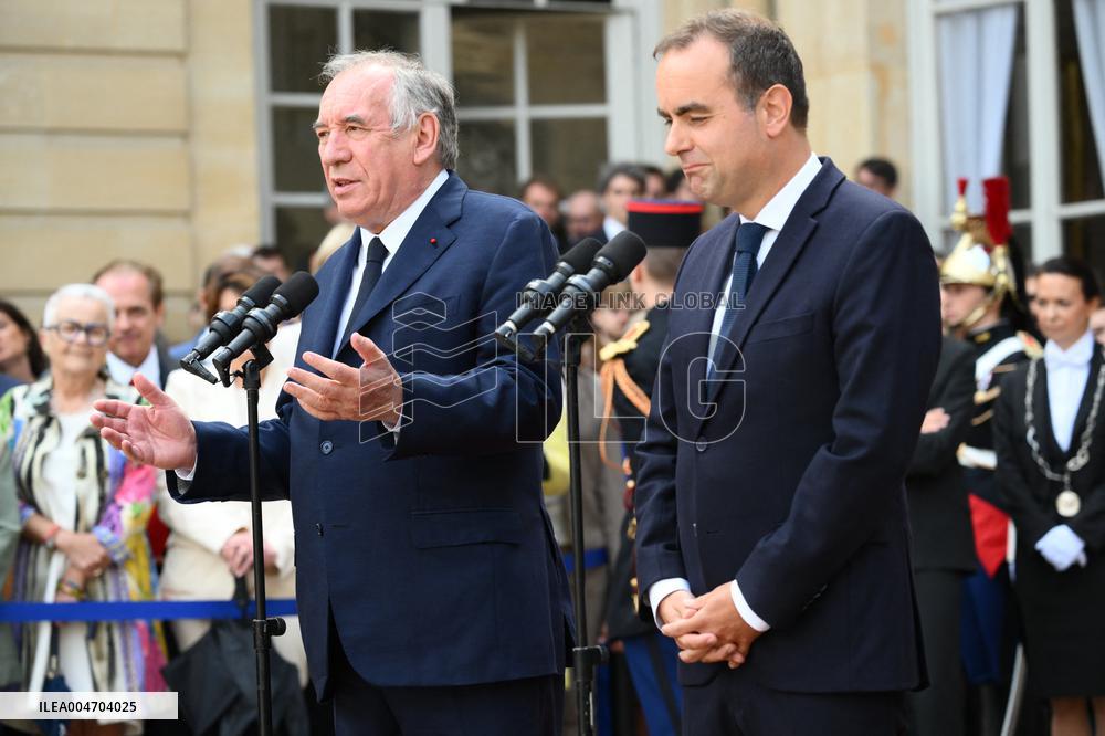 Handover Ceremony At Hotel de Matignon - Paris