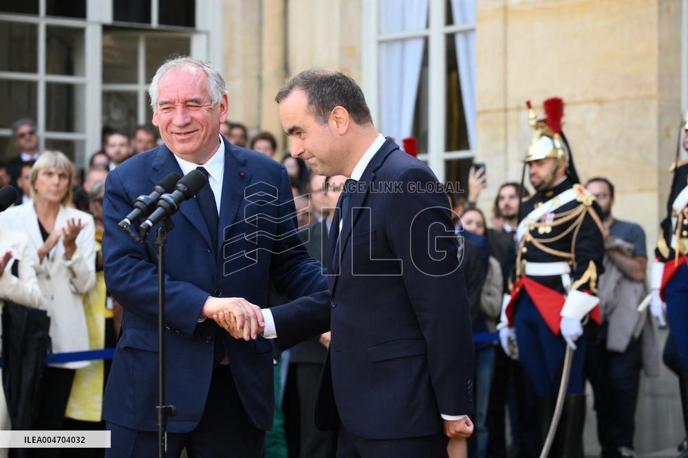 Handover Ceremony At Hotel de Matignon - Paris