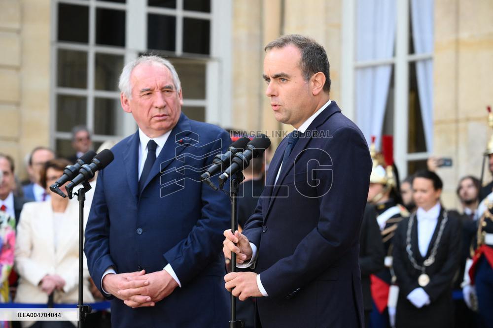 Handover Ceremony At Hotel de Matignon - Paris