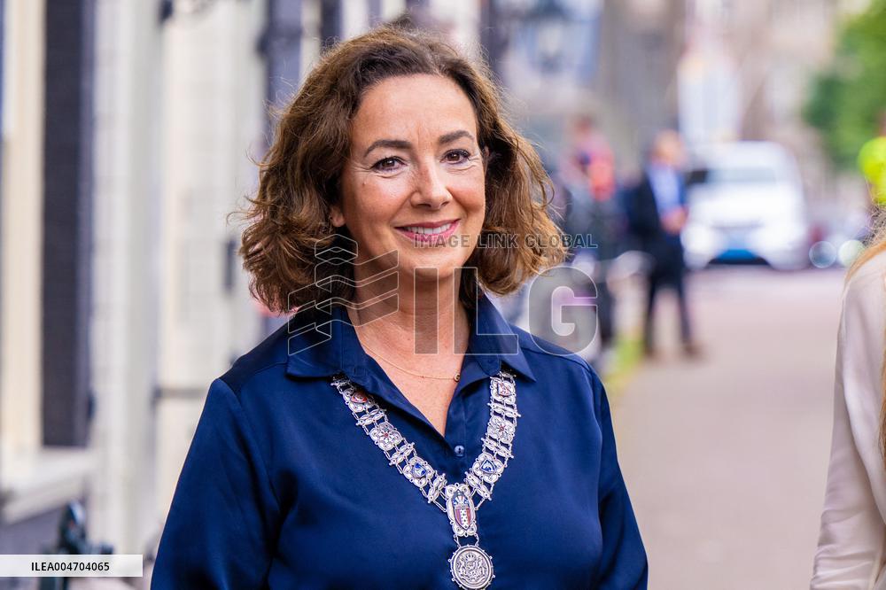 Princess Amalia Visits Amsterdam City Council - Netherlands