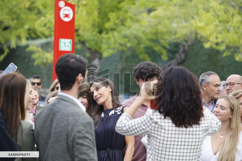 Queen Letizia At Women, Sport And Society Forum - Madrid