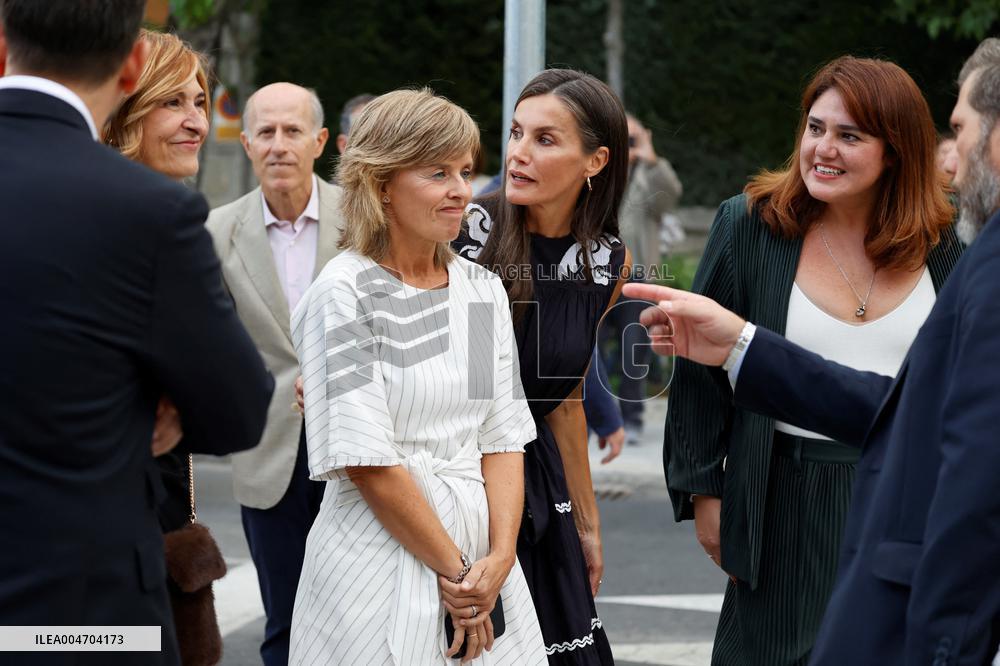 Queen Letizia At Women, Sport And Society Forum - Madrid