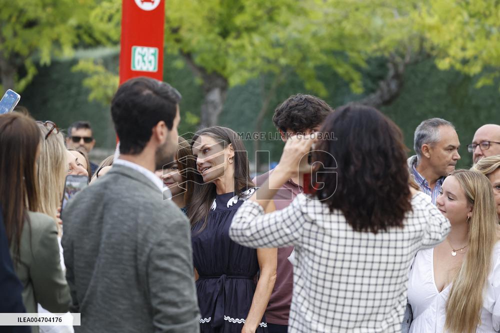 Queen Letizia At Women, Sport And Society Forum - Madrid