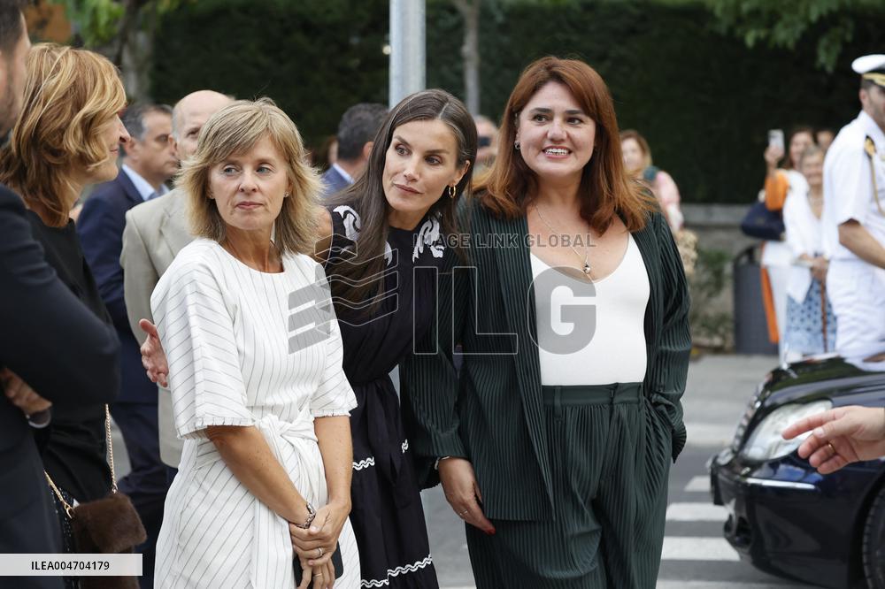Queen Letizia At Women, Sport And Society Forum - Madrid