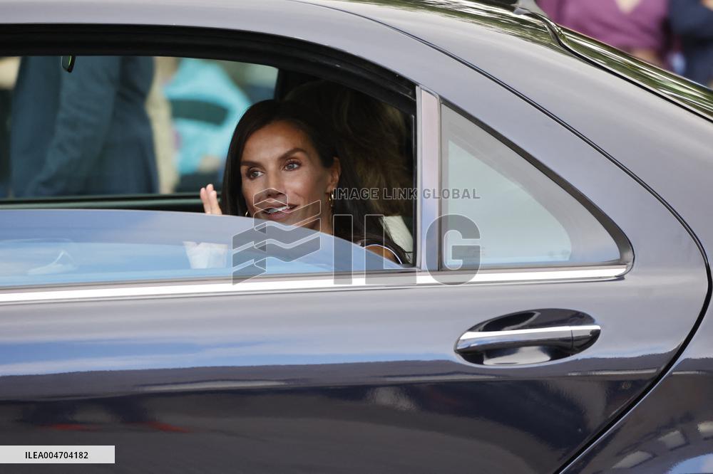 Queen Letizia At Women, Sport And Society Forum - Madrid