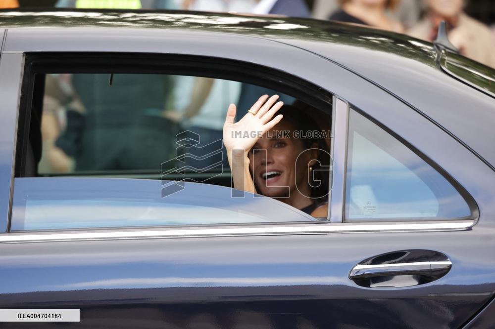 Queen Letizia At Women, Sport And Society Forum - Madrid